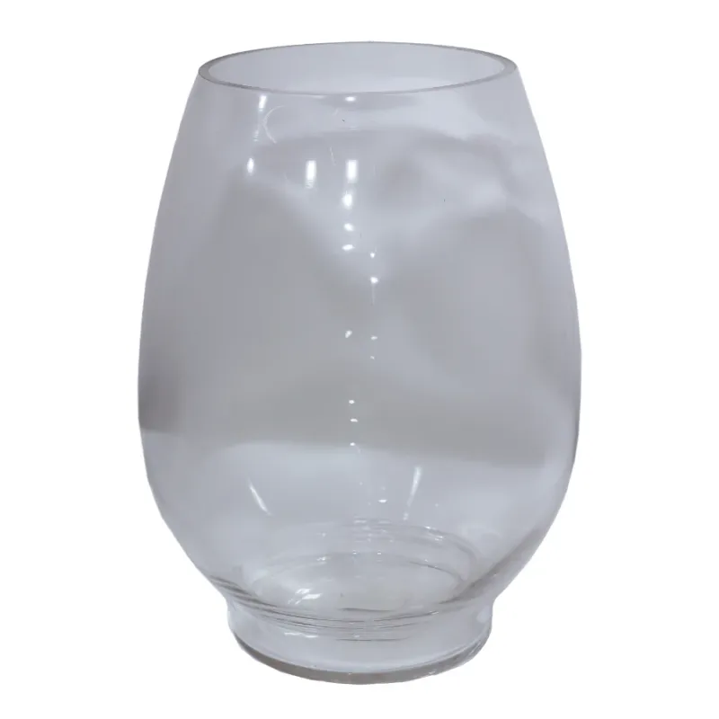 Vāze stikla 15x30cm, caurspīdīga