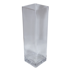 Vāze stikla 12x40cm, caurspīdīga