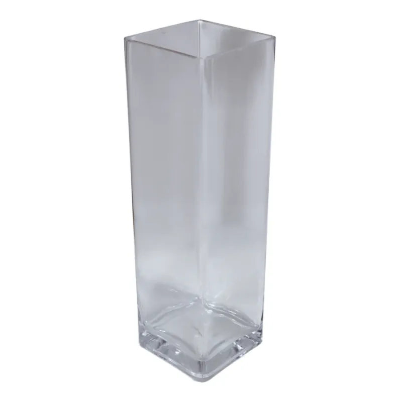 Vāze stikla 12x40cm, caurspīdīga