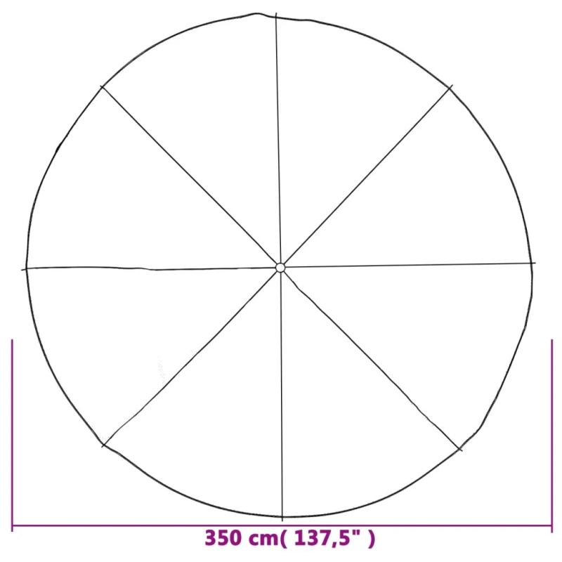 vidaXL spēļu izpletnis bērniem, DIA3,5 m, audums