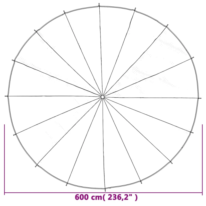 vidaXL spēļu izpletnis bērniem, DIA6 m, audums
