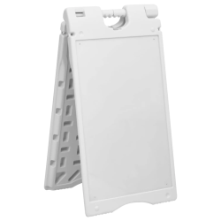 vidaXL ietves dēlis, A-rāmis, pelēks, 45x7x84,5 cm, HDPE