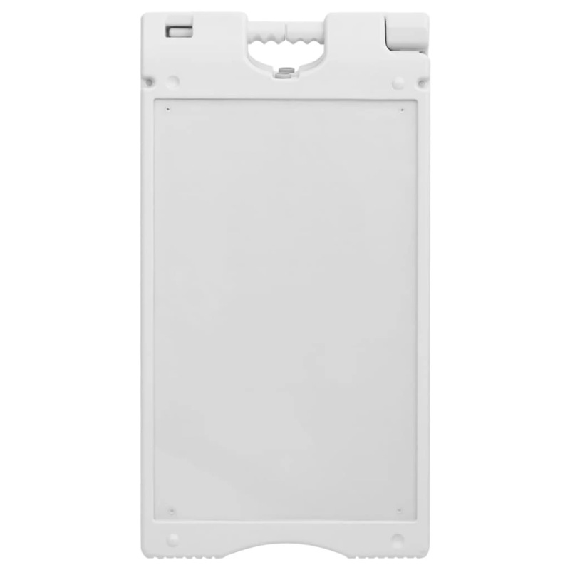 vidaXL ietves dēlis, A-rāmis, pelēks, 45x7x84,5 cm, HDPE