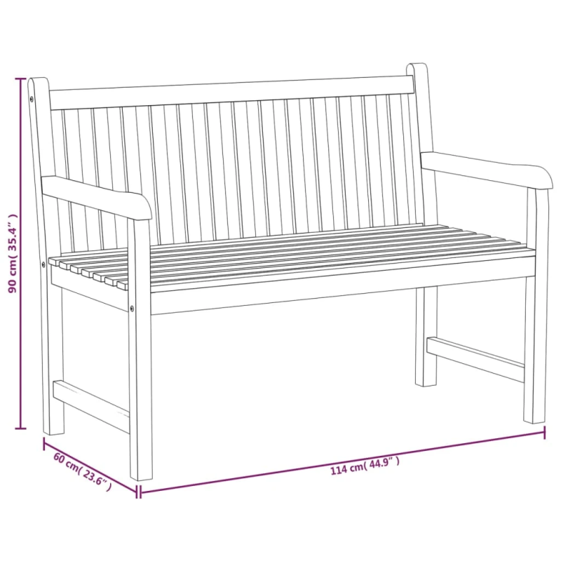 vidaXL 3-daļīgs dārza mēbeļu komplekts, masīvs tīkkoks