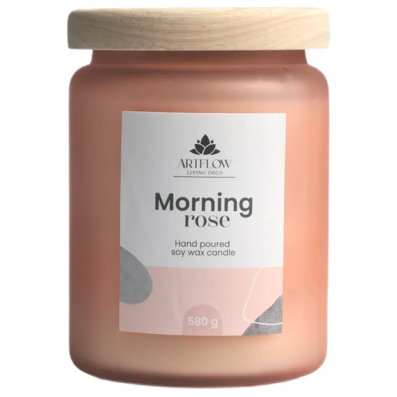 Aromātiskā svece MORNING ROSE 580gr, +-- 60h