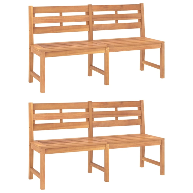 vidaXL 3-daļīgs dārza mēbeļu komplekts, masīvs tīkkoks