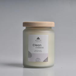 Aromātiskā svece CLEAN COTTON 580gr, +-- 60h