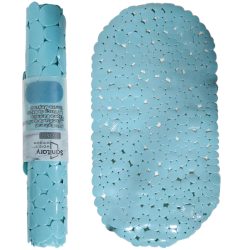 Dušas paklājs Stone 69x35cm 100% PVC, zils