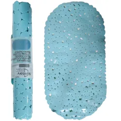 Dušas paklājs Stone 69x35cm 100% PVC, zils