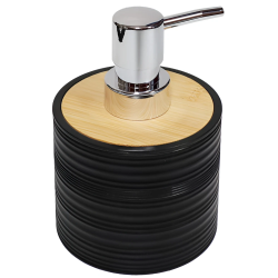 Šķidro ziepju dozators Zinda, melns