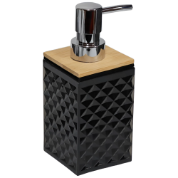 Šķidro ziepju dozators Diamond, melns