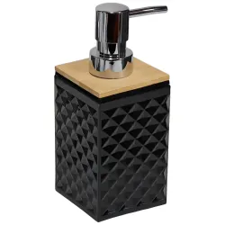 Šķidro ziepju dozators Diamond, melns