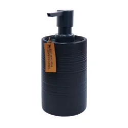 Šķidro ziepju dozators melns, keramika