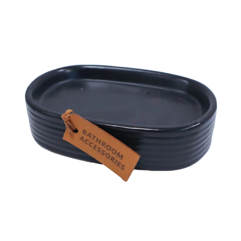 Trauks ziepēm melns, keramika