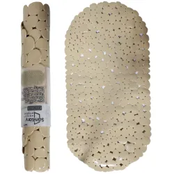 Dušas paklājs Stone 69x35cm 100% PVC, g.brūns