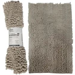 Vannas istabas paklājiņš Action 45x70cm, 100% poliesters, g.brūns