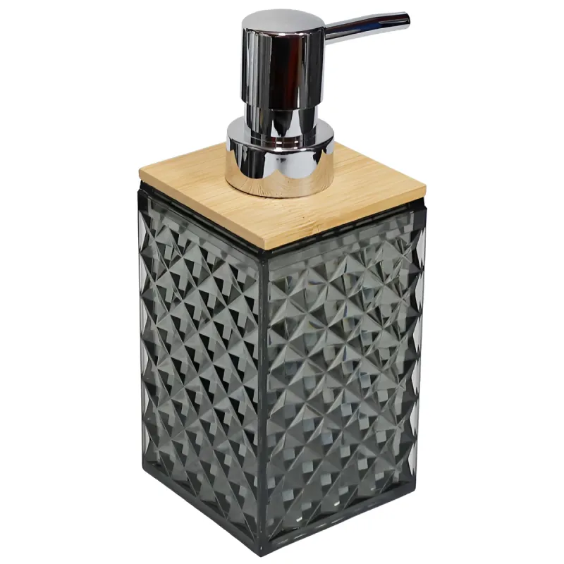 Šķidro ziepju dozators Diamond, tumši pelēks