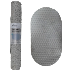 Dušas paklājs Basic 68x38cm 100% TPE, pelēks