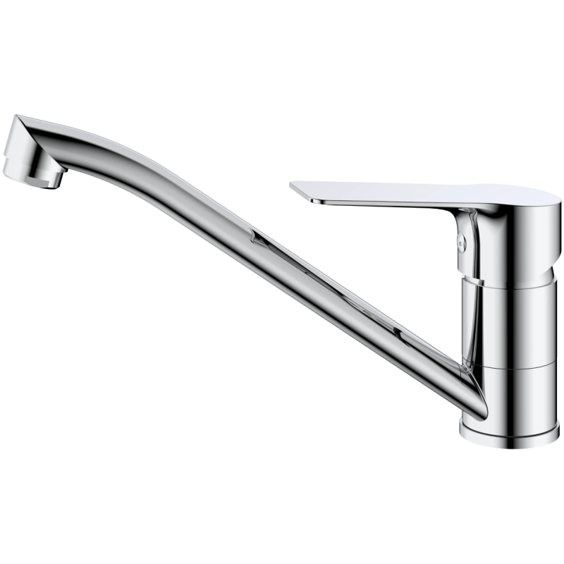 Jaucējkrāns izlietnes AB BRUCE, ar snīpi, hromēts