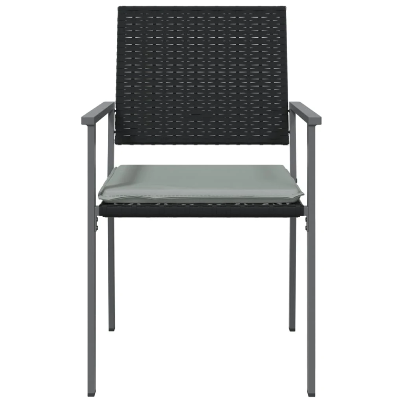 vidaXL dārza krēsli ar matračiem, 2 gb., 54x62,5x89 cm, PE rotangpalma