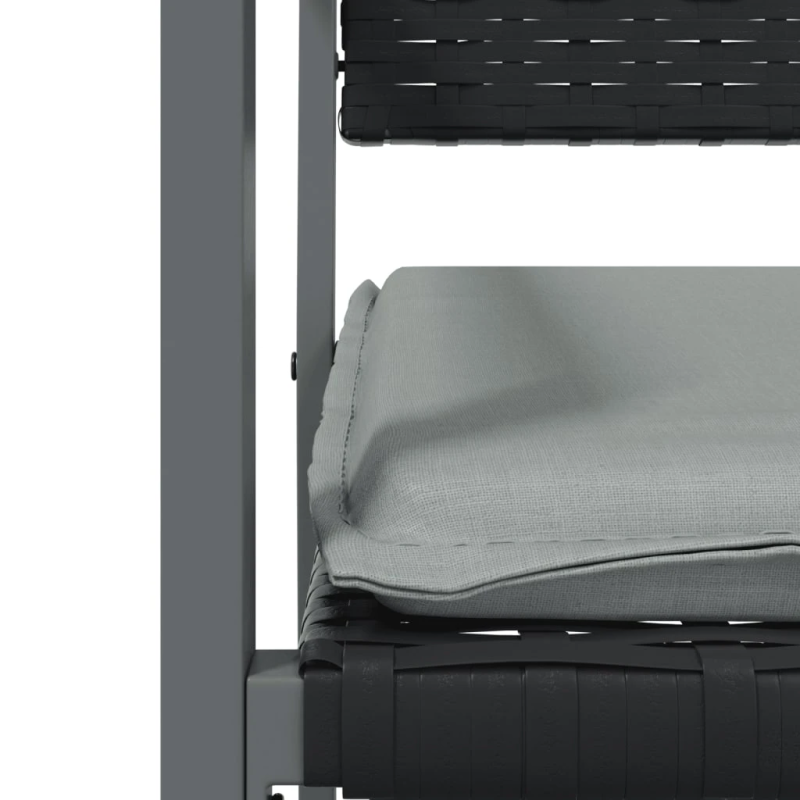 vidaXL dārza krēsli ar matračiem, 2 gb., 54x62,5x89 cm, PE rotangpalma