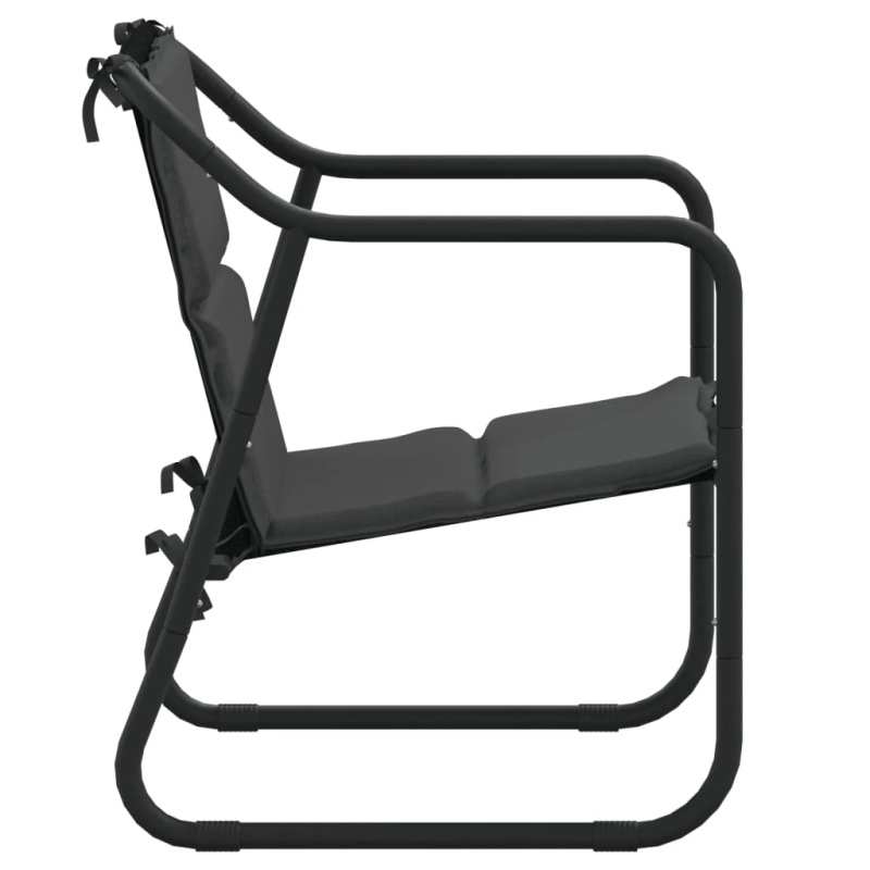 vidaXL 3-daļīgs dārza atpūtas mēbeļu komplekts ar matračiem, tērauds