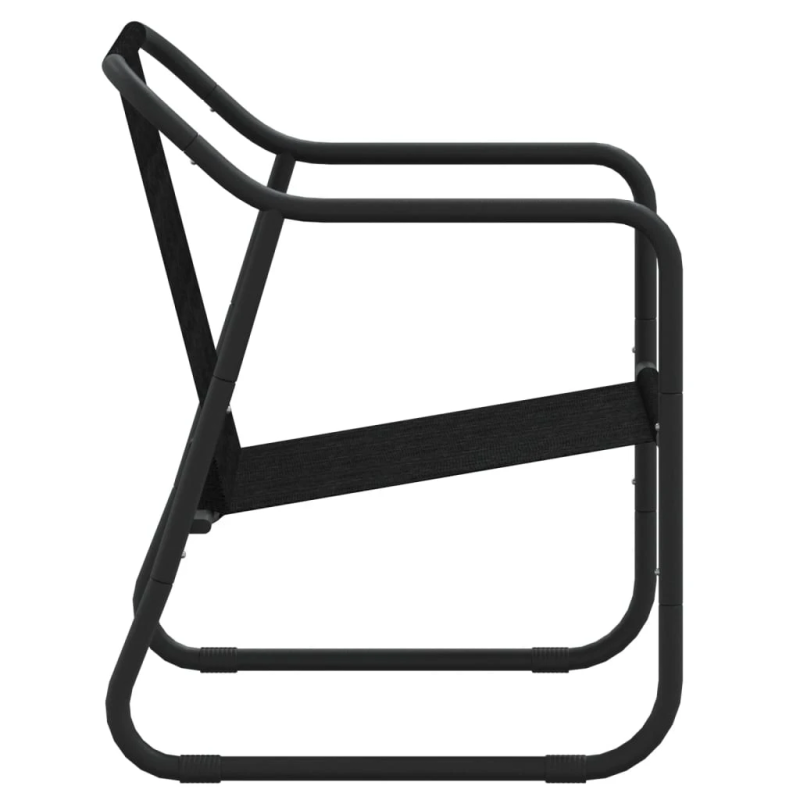 vidaXL 3-daļīgs dārza atpūtas mēbeļu komplekts ar matračiem, tērauds