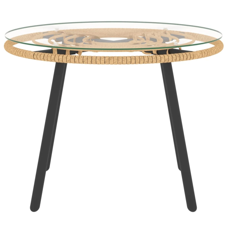 vidaXL 3-daļīgs dārza atpūtas mēbeļu komplekts, pelēka PE rotangpalma