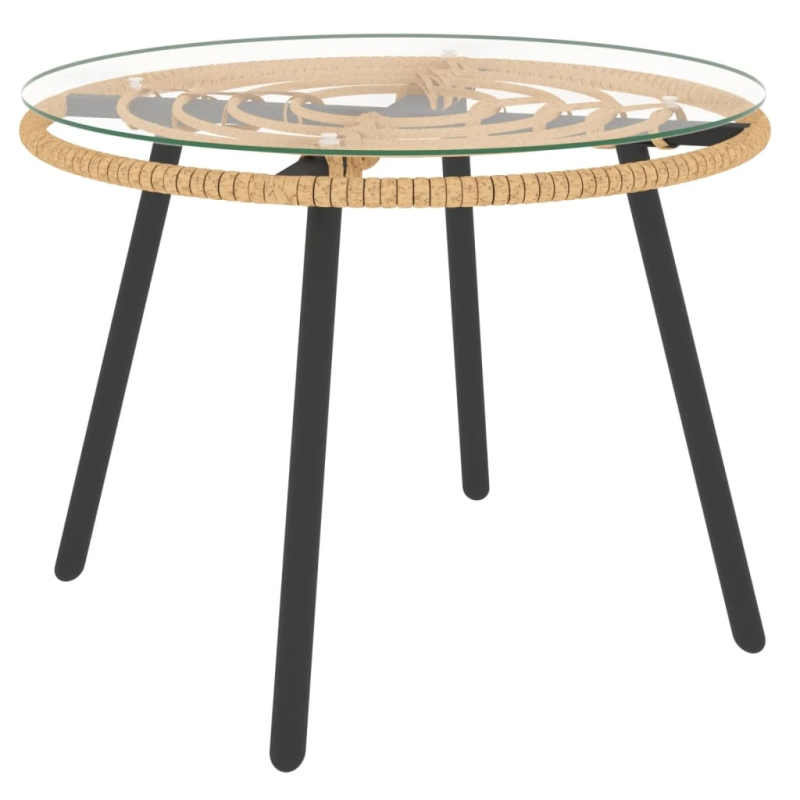 vidaXL 3-daļīgs dārza atpūtas mēbeļu komplekts, pelēka PE rotangpalma