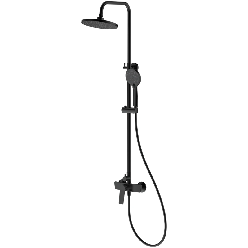 Dušas kolonna AB JOSE, ar jaucējkrānu, melna