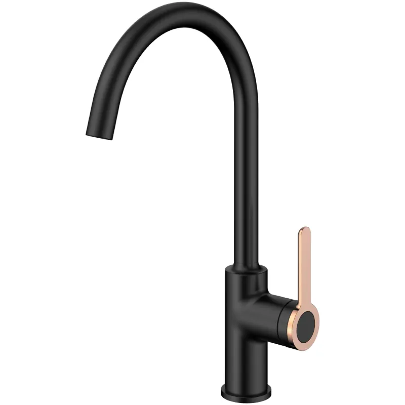 Jaucējkrāns virt. izlietnes AB AMBER, melns-zelts