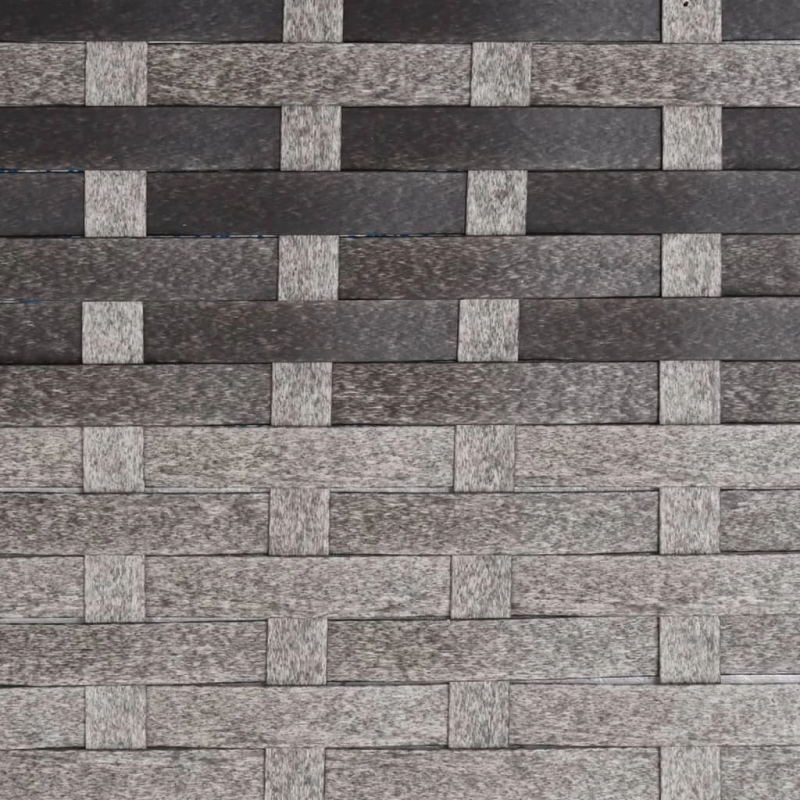 vidaXL divvietīgs dārza sols ar matračiem, pelēka PE rotangpalma