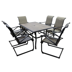 Dārza komplekts, galds ar 6 krēsliem