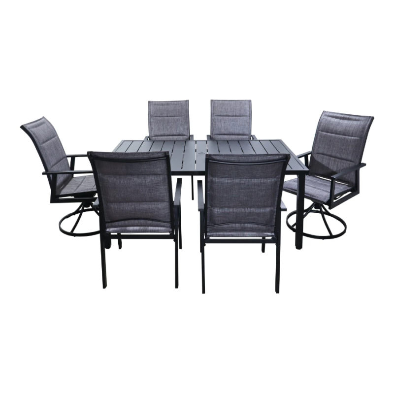 Dārza komplekts, galds ar 6 krēsliem