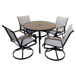 Dārza komplekts, galds ar 4 krēsliem