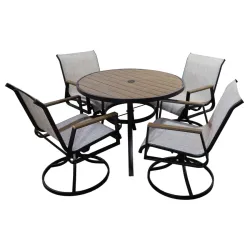 Dārza komplekts, galds ar 4 krēsliem