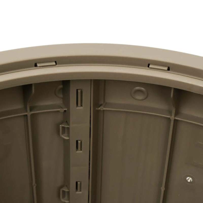 vidaXL dārza uzglabāšanas kaste, gaiši brūna, polipropilēns