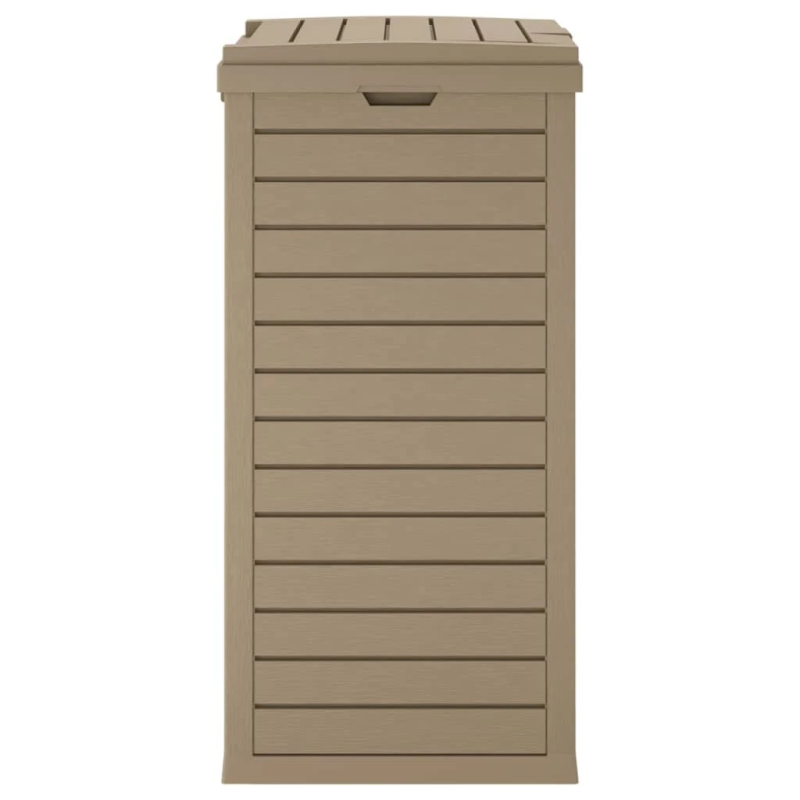 vidaXL āra atkritumu tvertne, gaiši brūna, 41x41x86 cm, polipropilēns