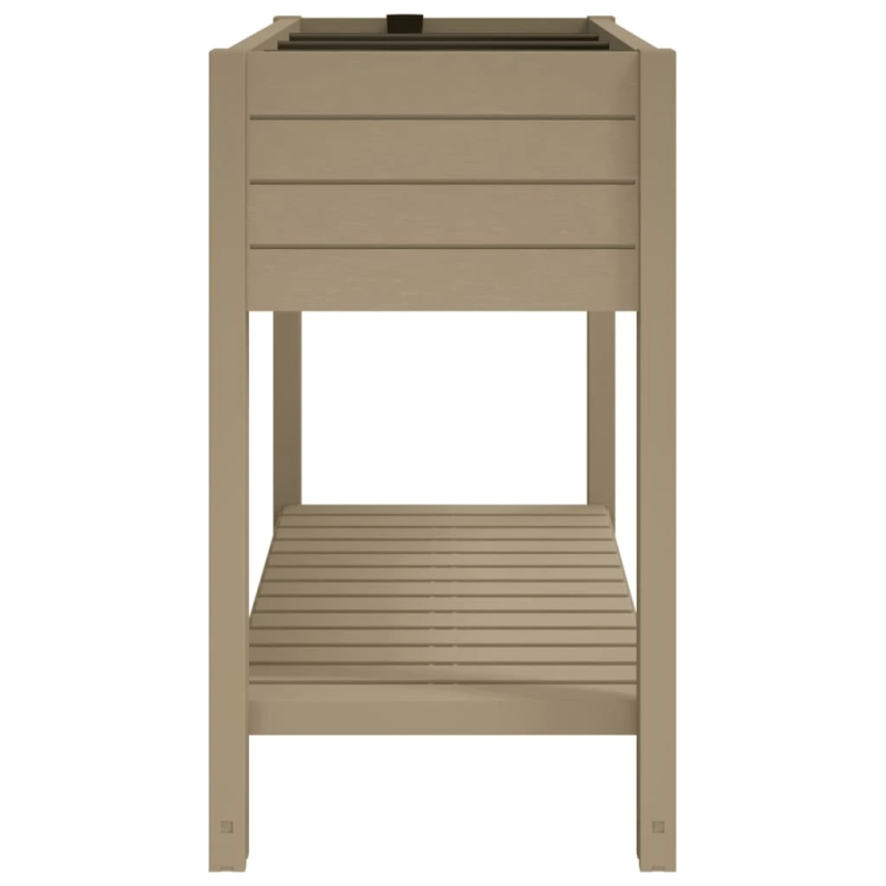 vidaXL augstā puķu kaste, gaiši brūna, 110x45x79 cm, polipropilēns