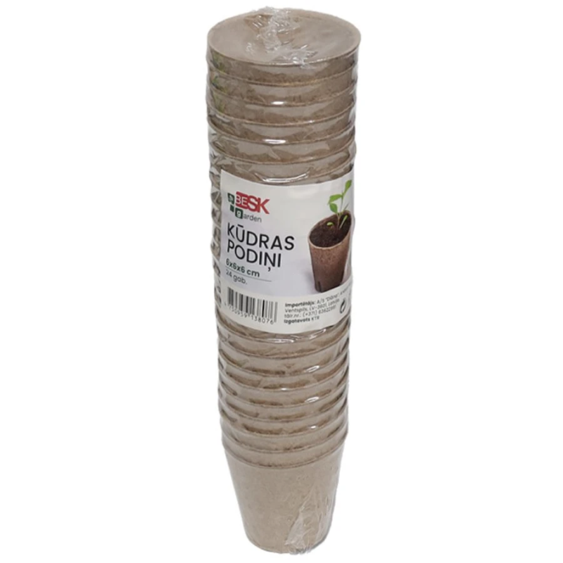 Kūdras podiņi apaļi 6x6x6, 24gb