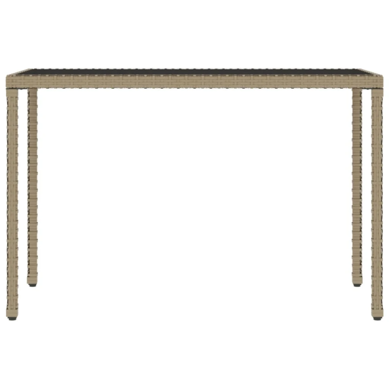 vidaXL 6-daļīgs dārza mēbeļu komplekts, matrači, bēša PE rotangpalma