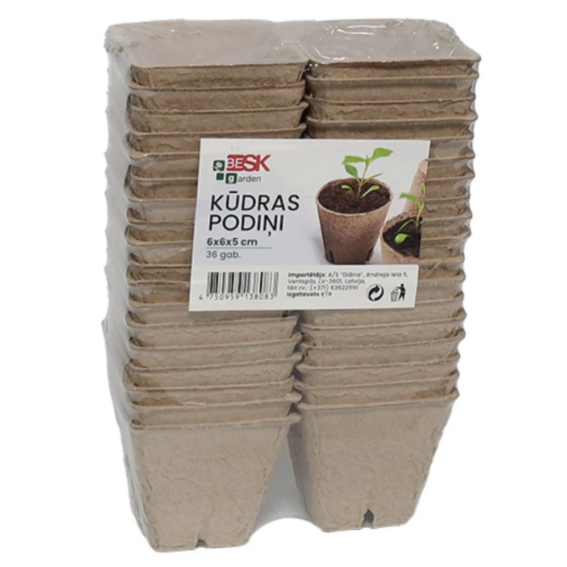 Kūdras podiņi 6x6x5, 36gb