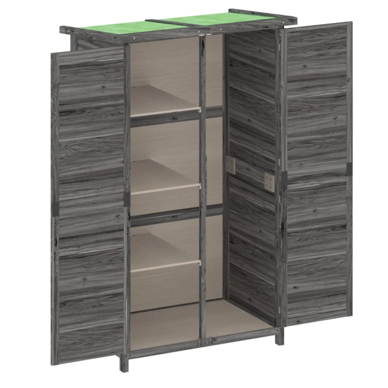 vidaXL dārza instrumentu šķūnis, 83x57x140 cm, priedes masīvkoks