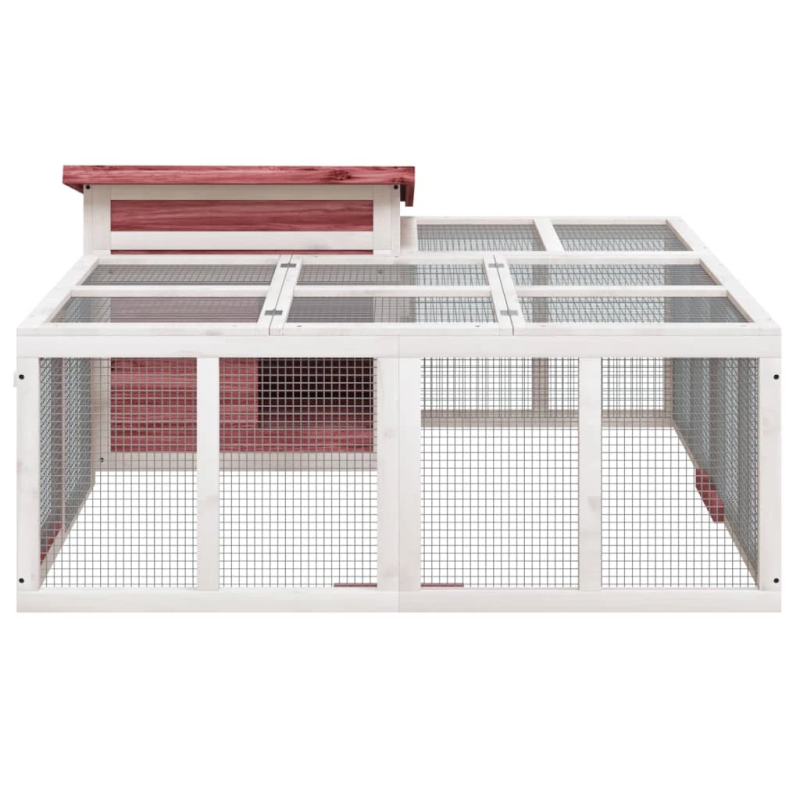 vidaXL trušu būris, 144x123x67,5 cm, priedes masīvkoks, brūns