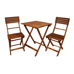 Dārza komplekts, galds ar 2 krēsliem