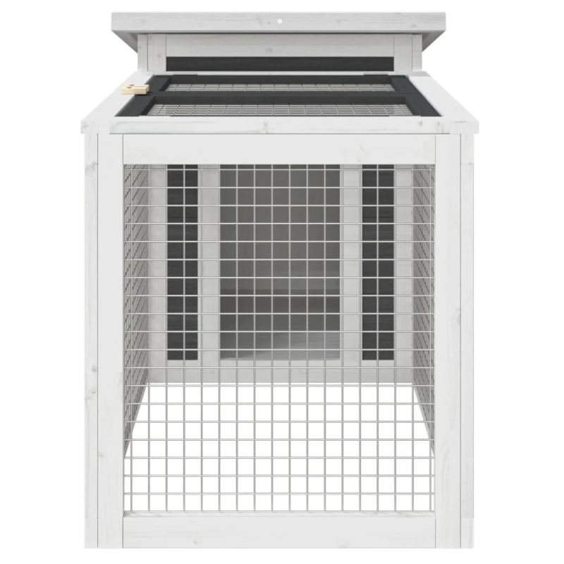 vidaXL trušu būris, 100,5x54x55 cm, priedes masīvkoks, pelēks