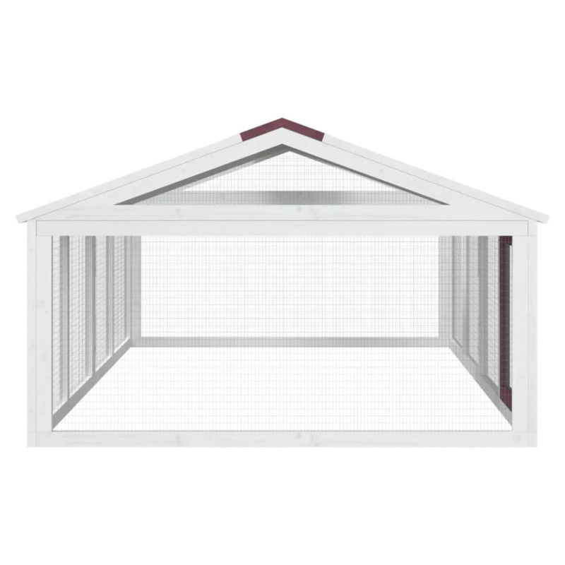 vidaXL mazu dzīvnieku būris, mokas, 200x112,5x74 cm, priedes masīvkoks