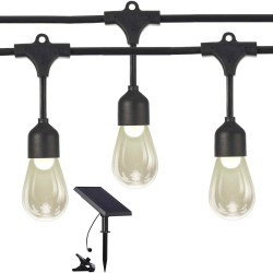 Dekor. lampu virtene solārā, G4x12, 0.5W, ar taimeri, 8.4m gara