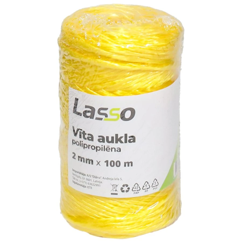 Aukla 2mm 100m poliprop. vīta