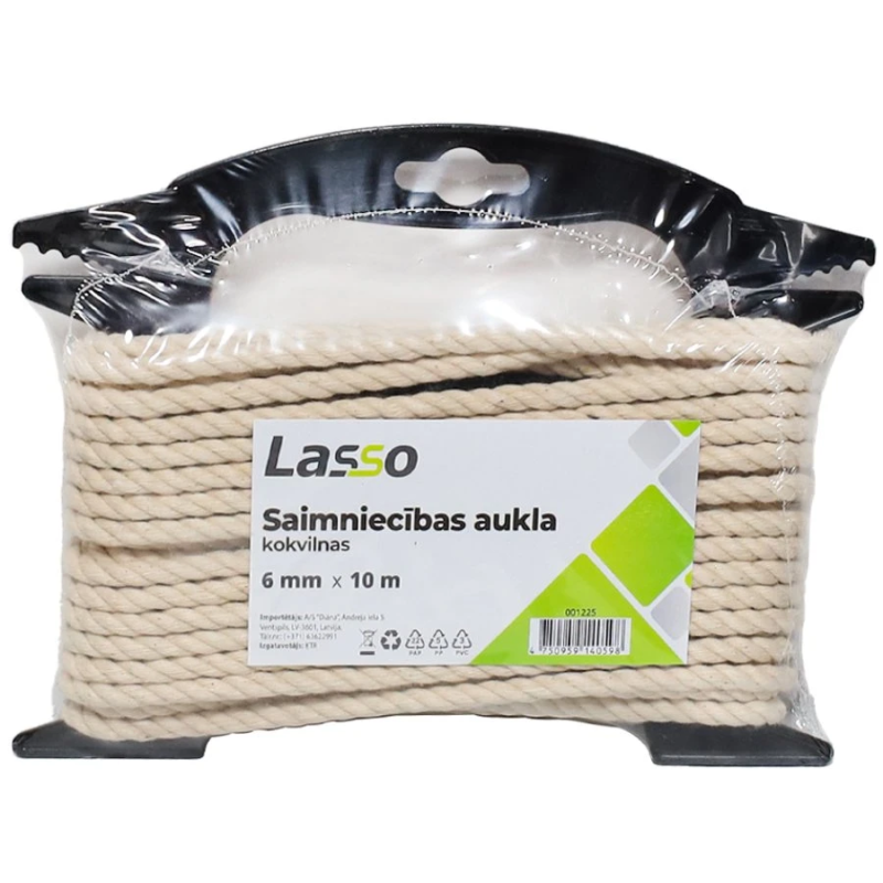 Aukla saimniecības 6mm 10m kokvilna